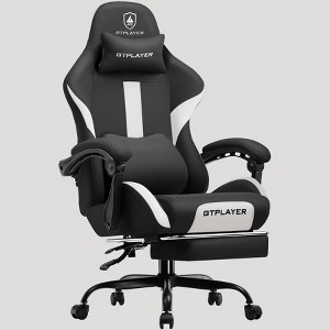 GTPLAYER Ergonomic Gaming Chair with Footrest, Lumbar Support, Breathable Computer Chair with Pocket Spring Cushion, Chairs for Adults - 1 of 4