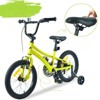 VisioGear Kids Bike,16 Inch Kids' Bicycle with Training Wheels for Boys Age 4-7 Years, Yellow & Black, 43.3"*22.8"*29.6" - 2 of 4