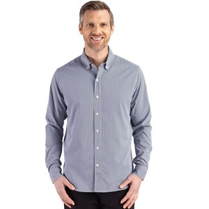 Cutter & Buck Skyline Epic Confidence Recycled Gingham Mens Big & Tall Long Sleeve Dress Shirt - 1 of 2