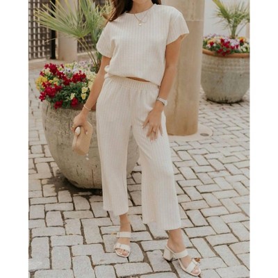Women's Willow Woven Cropped Pants - Sunland 17