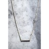 Slickblue 20" Gold Chain Necklace with Name Tag Pendant & Tiny Pearl, Lobster Claw Closure, Women’s Jewelry, Gold - 4 of 4