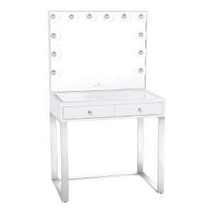 Impressions Vanity Mini SlayStation® Emma Vanity Table + Vanity Mirror Bundle - 1 of 3