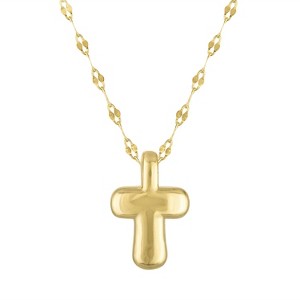 Junior Jewels 14K Gold Over Sterling Silver Initial Bubble Necklace, A-Z - 1 of 2