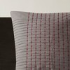 N Natori 200 Thread Count Cotton Sateen Pleated Euro Sham Grey - 3 of 3