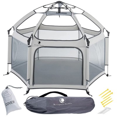 POP 'N GO Pack and Play Playpen - Portable Play Yard for Babies & Kids w/ Travel Bag - Cosmic Grey