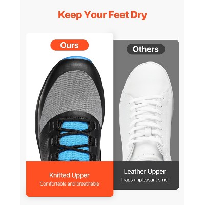 VEVOR Cross Training Shoes, M Width Sneakers US Size 8, Wide Toe Box Shoes with Arch Support & Adjustable Lace-up, Training Shoes for Running, Black — фото 5