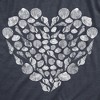 Womens Shell Heart T Shirt Cute Beach Lover Tropical Vacation Ocean Graphic Tee - Crazy Dog Women's T Shirt - 2 of 4