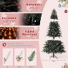 Prelit Pencil Christmas Tree with 240 Warm White Lights, 8 Lighting Modes, Slim Hinged Artificial Xmas Tree for Home, Porch, Office - 4 of 4