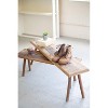 Recycled Wood Accent Tables 16"H – Rustic Farmhouse Entryway Tables, Set of Two by Kalalou - 3 of 3