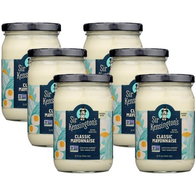 Sir Kensington's Classic Mayonnaise - Case Of 6/12 Oz : Target