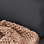 black powder spray + off-white imitation rope rattan + dark gray cloth