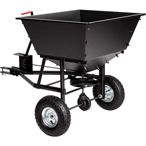 Suchtale Tow-Behind Broadcast Spreader, 90lb Capacity, Heavy Duty for Fertilizer & Seed, Adjustable Flow, 10" Pneumatic Tires - 1 of 4