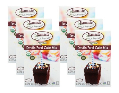 Namaste Foods Devil's Food Cake Mix - Case of 6/13 oz