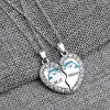 BFF Heart Necklace Set for 2 - Matching Half Heart Best Friend Jewelry - 2 of 4