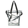 K-Cliffs Clear Tote See Through Messenger Work Bag Zippered Shoulder Bag Bookbag with Cell Phone Pouch & Coin Pouch - 2 of 4