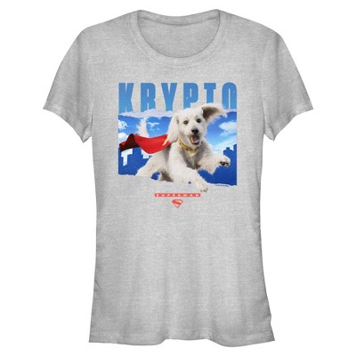 Женская футболка Superman Happy Krypto для юниоров