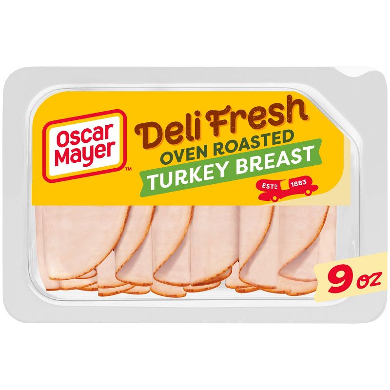 Oscar Mayer Deli Fresh Oven Roasted Turkey Breast Sliced Lunch Meat - 9oz, 1 of 13