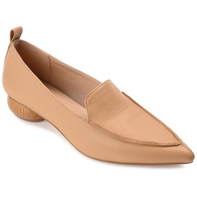 Journee Collection Womens Maggs Loafer Pointed Toe Slip On Flats