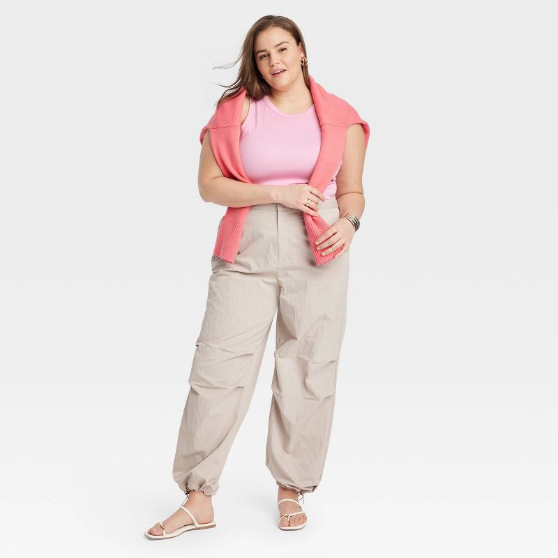  Women's High-Rise Parachute Pants - A New Day™, 4 of 8