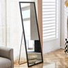 FURNIinspire Full Length Mirrors, Modern Mirror with Stand BodyMirror, Freestanding Mirror for Bedroom or Livingroom Decor, Black, 2"*22.8"*65" - 2 of 4