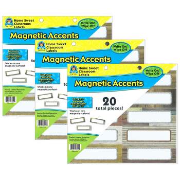 Teacher Created Resources® Home Sweet Classroom Labels Magnetic Accents, 20 Per Pack, 3 Packs