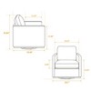 Okak 360 Degree Modern Accent Chair, 30.7"W Square Upholstered Swivel Accent Chair and Comfy Accent Single Sofa Chair, Lounge Armchair - 3 of 4