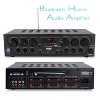 Pyle PTA62BT 750 Watt 6 Channel Compact Wireless Bluetooth Home Audio Amplifier Stereo Receiver Sound System with Microphone Inputs and Remote Control - 2 of 4