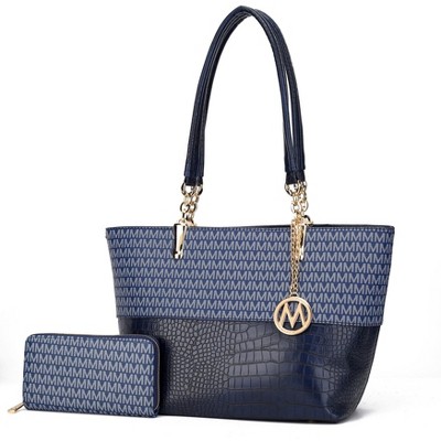 MKF Collection Sasha Tote Women’s Vegan Leather Spacious Interior Handbag by Mia K