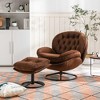 LOVMOR Accent chair TV Chair Living room Chair with ottoman - 3 of 4