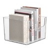 mDesign Plastic Household Storage Organizer Bins with Open Front, 4 Pack, Clear - 2 of 4