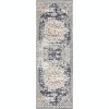 Oriental Medallion Rug - Vintage low-pile area rug with rubber backing for living room, bedroom or dining space - 3 of 4