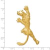 Black Bow Jewelry 14k Yellow Gold Large Vertical Panther Hidden Bail Pendant - 4 of 4