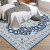 Modern Edge Trim Abstract Area Rug , Washable non-slip and stain resistant rug for living room, suitable for bedrooms, dining room and home office - 3 of 4