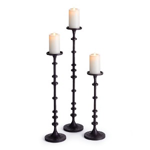 Plum & Post Abacus Candle Stands, Set Of 3 - 1 of 4