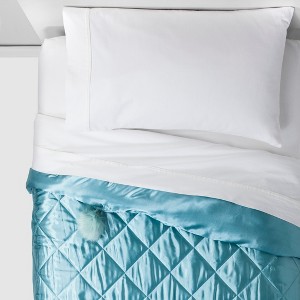 Twin Quilt Teal - Quiltie By Hi, Blue