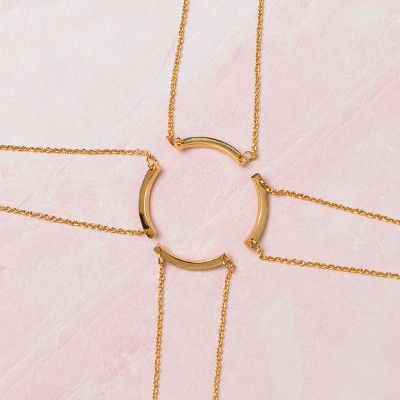 Kindred Souls Necklace Brass