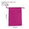 Unique Bargains Jewelry Glasses Wedding Soft Cloth Drawstring Storage Bags 3 Pcs - 2 of 3