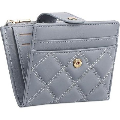 BEAFUP Small Wallets Women,PU Leather Bifold RFID Blocking Card Holder With Zipper Coin Pocket for Women