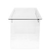 Glacier Contemporary Desk Clear Glass/Chrome - LumiSource - 3 of 4