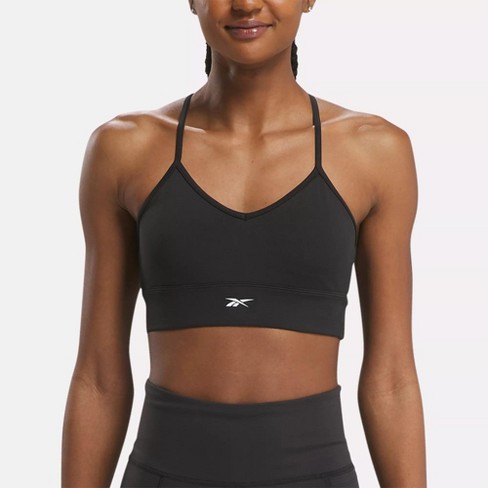 Reebok Women's Sports Bras, 2 Pack Low impact Black Grey Size L Seamless  New