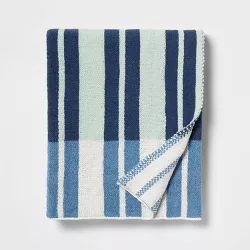 Knit Chenille Throw Blue - Pillowfort™