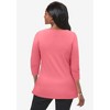 Jessica London Women's Plus Size Stretch Cotton Boatneck Tunic - 3 of 4