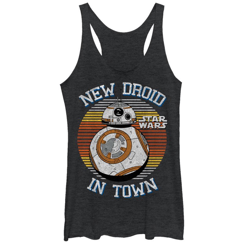 Women's Star Wars The Force Awakens BB-8 New Droid in Town Racerback Tank Top, 1 of 4