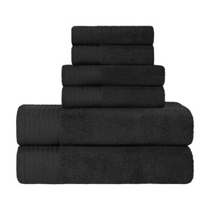 Premium Cotton Herringbone Medium Weight Bathroom Towel Set by Blue Nile Mills - 1 of 4