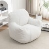 Bean Bag Chair with Filler, Tufted Soft Stuffed, Fluffy Lazy Sofa, Comfy with Memory Foam for Dorm, Apartment, Living Room - 4 of 4