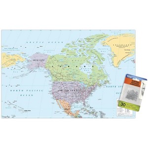 Trends International North America Map 2024 Unframed Wall Poster Prints - 1 of 4