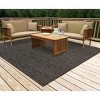 Liora Manne Carmel  Indoor/Outdoor Rug  Black.. - 4 of 4
