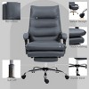 TopComfy Accent Chairs Massage Office Chair Heated Reclining Chair with Footrest Comfortable Chair Soft Seat for Office, Gray, 25.5"*28.3"*46" - 4 of 4