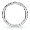 Pompeii3 Curved Diamond Wedding Ring Enhanced 1/3Ct 14k Gold or Platinum Lab Created - 2 of 4