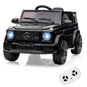 12V Kids Ride On Car, Patikuin Licensed Mercedes Benz G63 Car for Kids w/Remote Control - 1 of 4